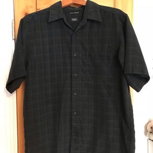 Black button down shirt